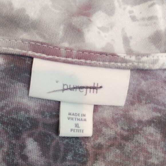 J Jill Pure Jill Floral Shirt Long Sleeve Tee Boxy - Picture 10 of 10